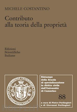 costantino michele - contributo alla teoria della proprieta'