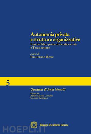 rossi francesco - autonomia privata e strutture organizzative