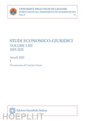autori vari - studi economico-giuridici - volume lxii, 2009-2020