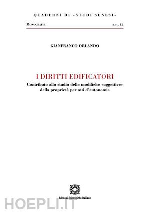 orlando gianfranco - i diritti edificatori