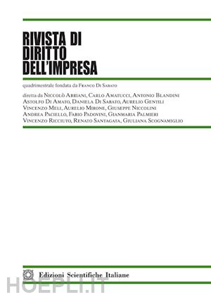  - rivista di diritto dell'impresa (2024). vol. 1