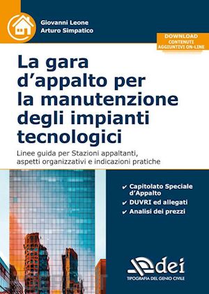 leone giovanni; simpatico arturo - la gara d'appalto per la manutenzione degli impianti tecnologici