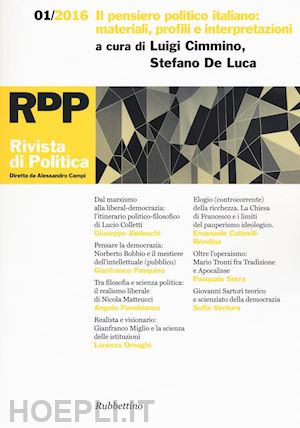 cimmino l. (curatore); de luca s. (curatore) - rivista di politica (2016). vol. 1