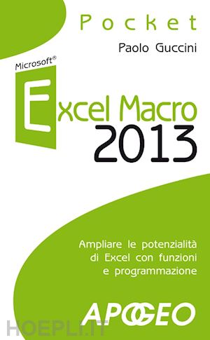 guccini paolo - microsoft excel macro 2013 pocket