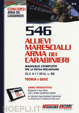  - 546 allievi marescialli arma dei carabinieri