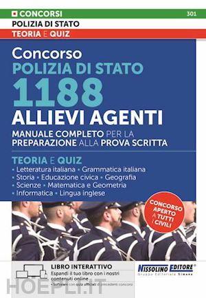 nissolino p.(curatore) - concorso polizia di stato - 1188 allievi agenti