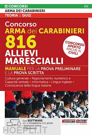 aa.vv. - concorso arma dei carabinieri - 816 allievi marescialli