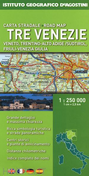 Italia Carta Stradale Tci 2023 Scala 1:800.000 - Aa.Vv.