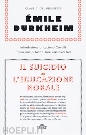 durkheim emile - il suicidio e l'educazione morale