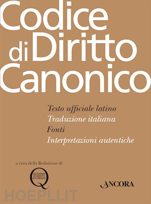 redazione di quaderni di diritto ecclesiale (curatore) - codice di diritto canonico