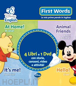 aa.vv. - first words. le mie prime parole in inglese. ediz. bilingue. con dvd