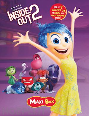 walt disney - inside out 2. maxi box. ediz. a colori. con 10 figurine 3d. con tappetino gioco