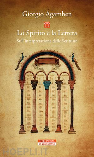 agamben giorgio - lo spirito e la lettera. sull'interpretazione delle scritture