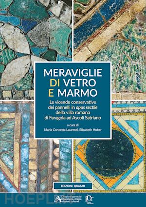 laurenti m. c.(curatore); huber e.(curatore) - meraviglie di vetro e marmo. le vicende conservative dei pannelli in opus sectile della villa romana di faragola ad ascoli satriano