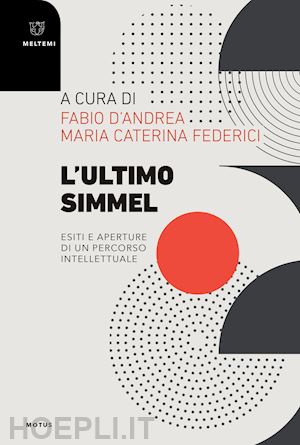 d'andrea fabio, federici maria c. (curatore) - l'ultimo simmel