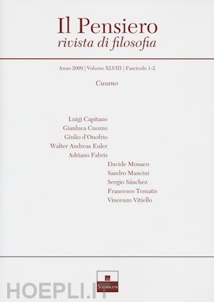  - il pensiero. rivista di filosofia (2009) . vol. 48: cusano