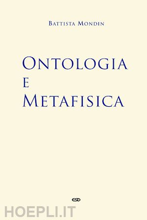 mondin battista - ontologia e metafisica