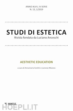 contini a.(curatore); manera l.(curatore) - studi di estetica (2019). vol. 1