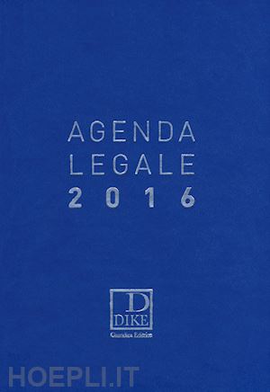  - agenda legale d'udienza - 2016