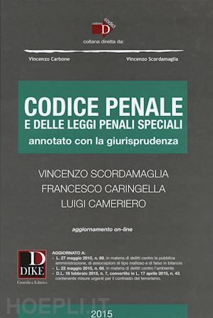 scirdamaglia v.; caringella f.; cameriero l. - codice penale esame