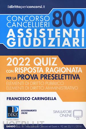 caringella francesco - concorso cancellieri - 800 assistenti giudiziari - prova preselettiva