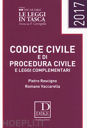 rescigno pietro; vaccarella romano - codice civile e di procedura civile