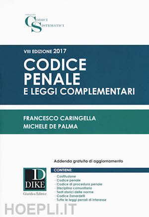 caringella francesco; de palma michele - codice penale