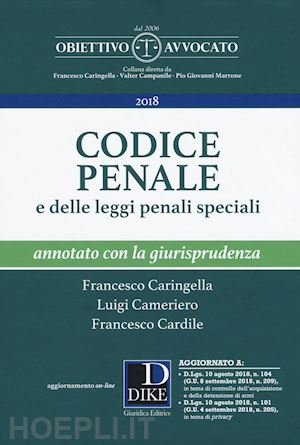 caringella f.; cameriero l.; cardile f. - codice penale