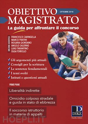  - obiettivo magistrato - (ottobre 2018)