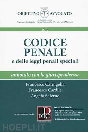 caringella francesco; cardile francesco; salerno angelo - codice penale