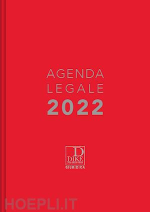  - agenda legale - 2022 - rossa
