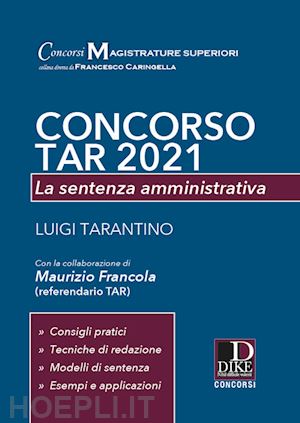 tarantino luigi - concorso tar 2021 - la sentenza amministrativa