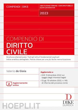 de gioia valerio - compendio di diritto civile