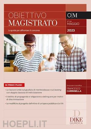 aa.vv. - obiettivo magistrato. la guida per affrontare il concorso (2023). vol. 5: maggio