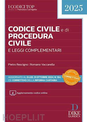 rescigno pietro; vaccarella romano - codice civile e di procedura civile