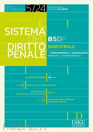  - il sistema del diritto penale - n. 5/2024