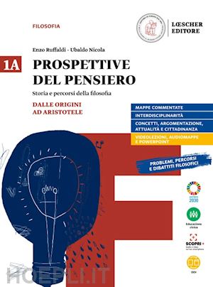 ruffaldi enzo; nicola ubaldo; terravecchia gian paolo - prospettive del pensiero. vol. 1a-1b. per le scuole superiori. con e-book. con e