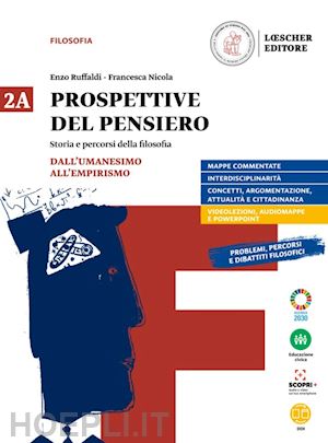 ruffaldi enzo; nicola ubaldo; terravecchia gian paolo - prospettive del pensiero. vol. 2a-2b. per le scuole superiori. con e-book. con e