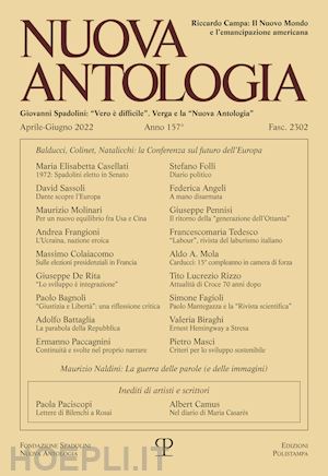  - nuova antologia (2022). vol. 2: aprile-giugno