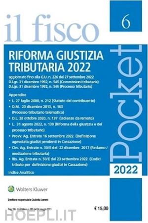 aa.vv. - riforma giustizia tributaria 2022 - pocket il fisco