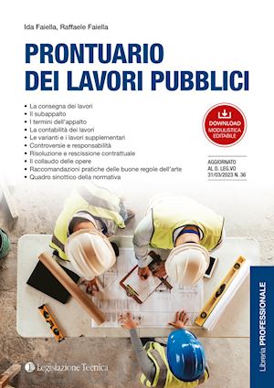 faiella ida; faiella raffaele - prontuario dei lavori pubblici