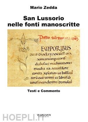 zedda mario - san lussorio nelle fonti manoscritte. testi e commento