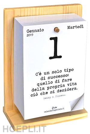 Calendario Geniale 2019 - Con Supporto In Legno - Aa.Vv.