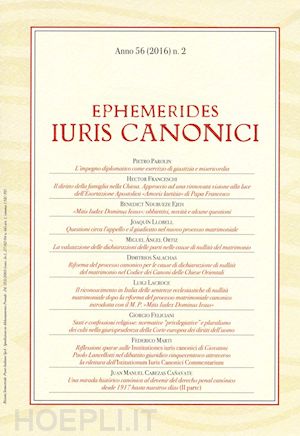  - ephemerides iuris canonici (2016). vol. 2