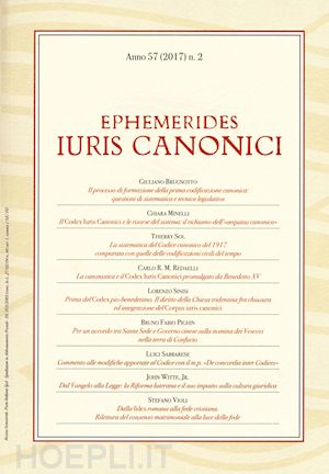  - ephemerides iuris canonici  (2017). vol. 2