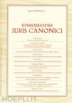 - ephemerides iuris canonici (2019). vol. 2