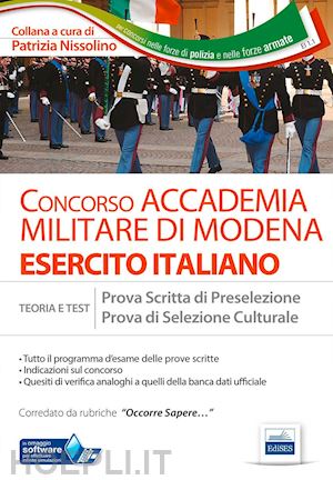nissolino patrizia - concorso accademia militare di modena - esercito italiano