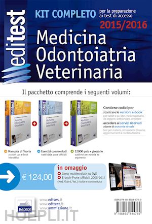  - kit completo - medicina odontoiatria veterinaria