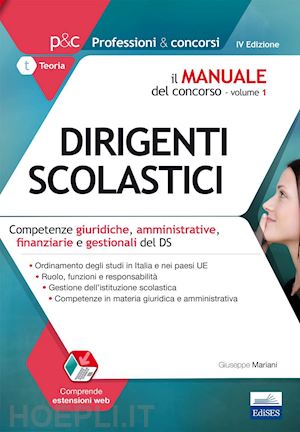 mariani giuseppe - manuale del concorso per dirigenti scolastici, vol.1-giuridiche amministrative,