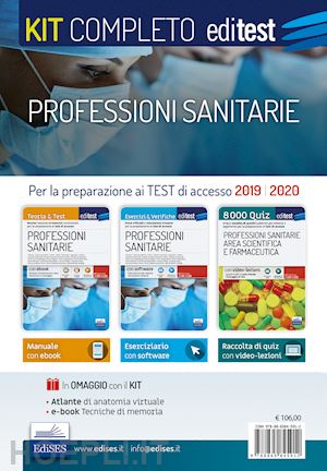  - editest - kit completo - professioni sanitarie